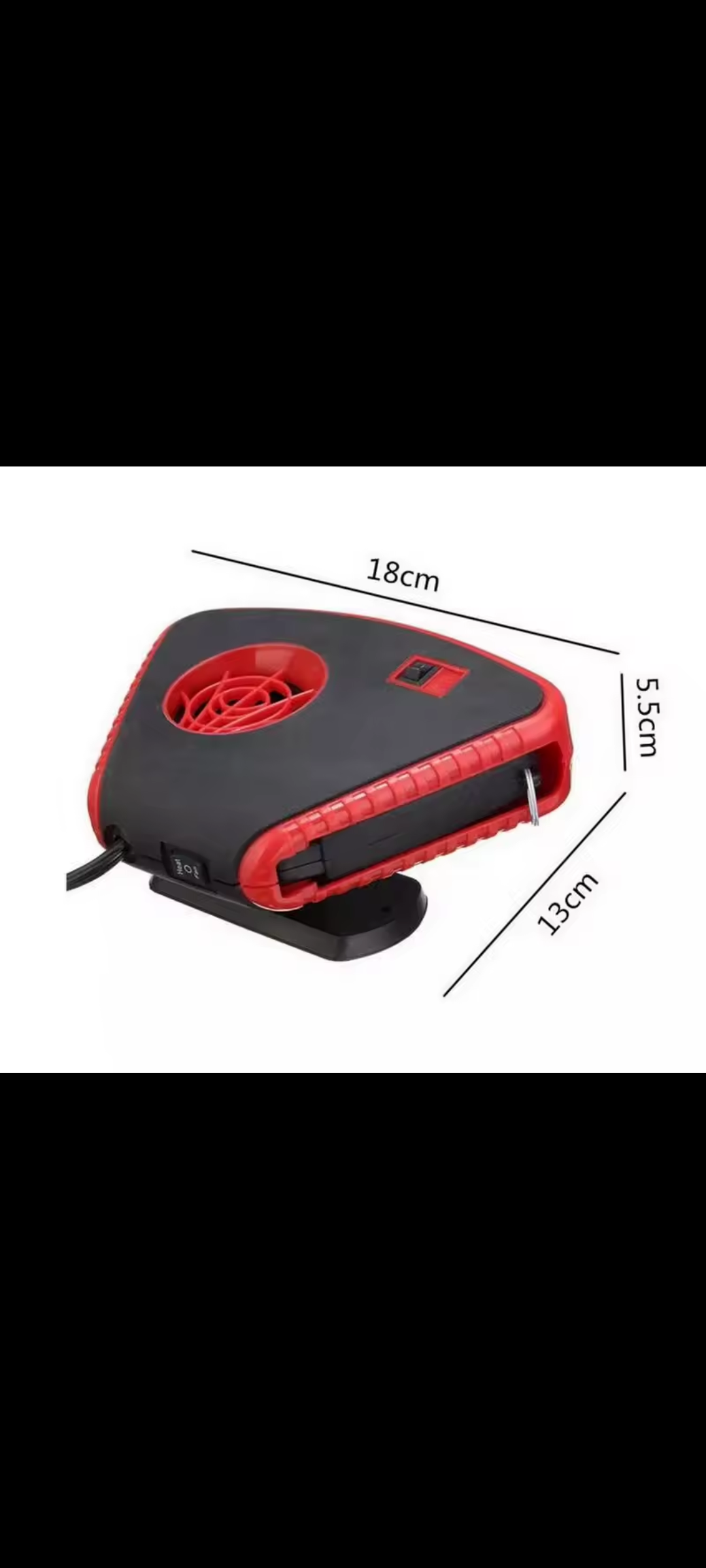 Heater-defroster-fan With light مزيل الضباب والتدفئة داخل السيارة